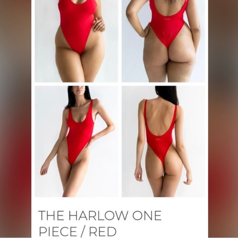 437 one piece red swimsuit NEW